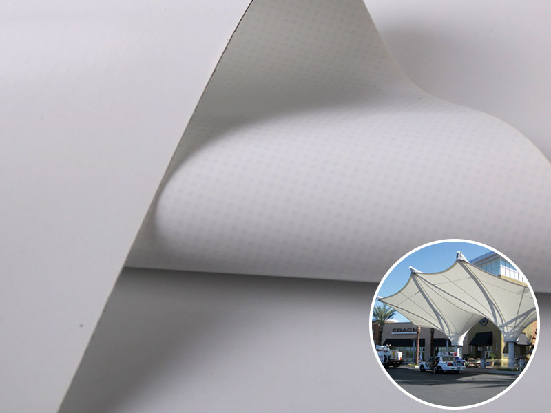 Weather Resistant PVC PVDF Membrane for Parking Shade Canopy