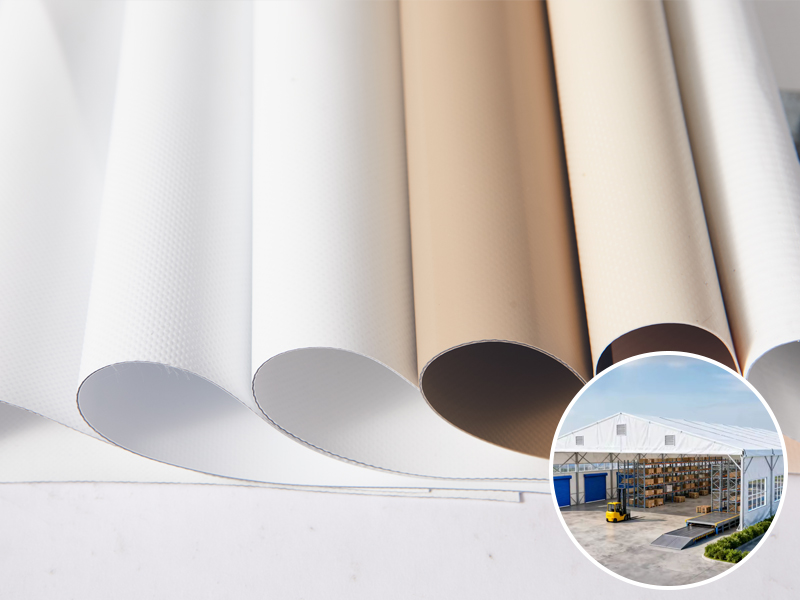 Waterproof UV Resistant Fire Retardant Warehouse Tent Fabric